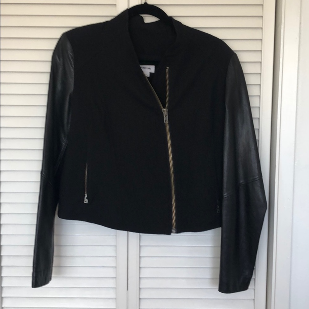 Perfect Summer Jacket, 1/2 Cotton 1/2 Leather